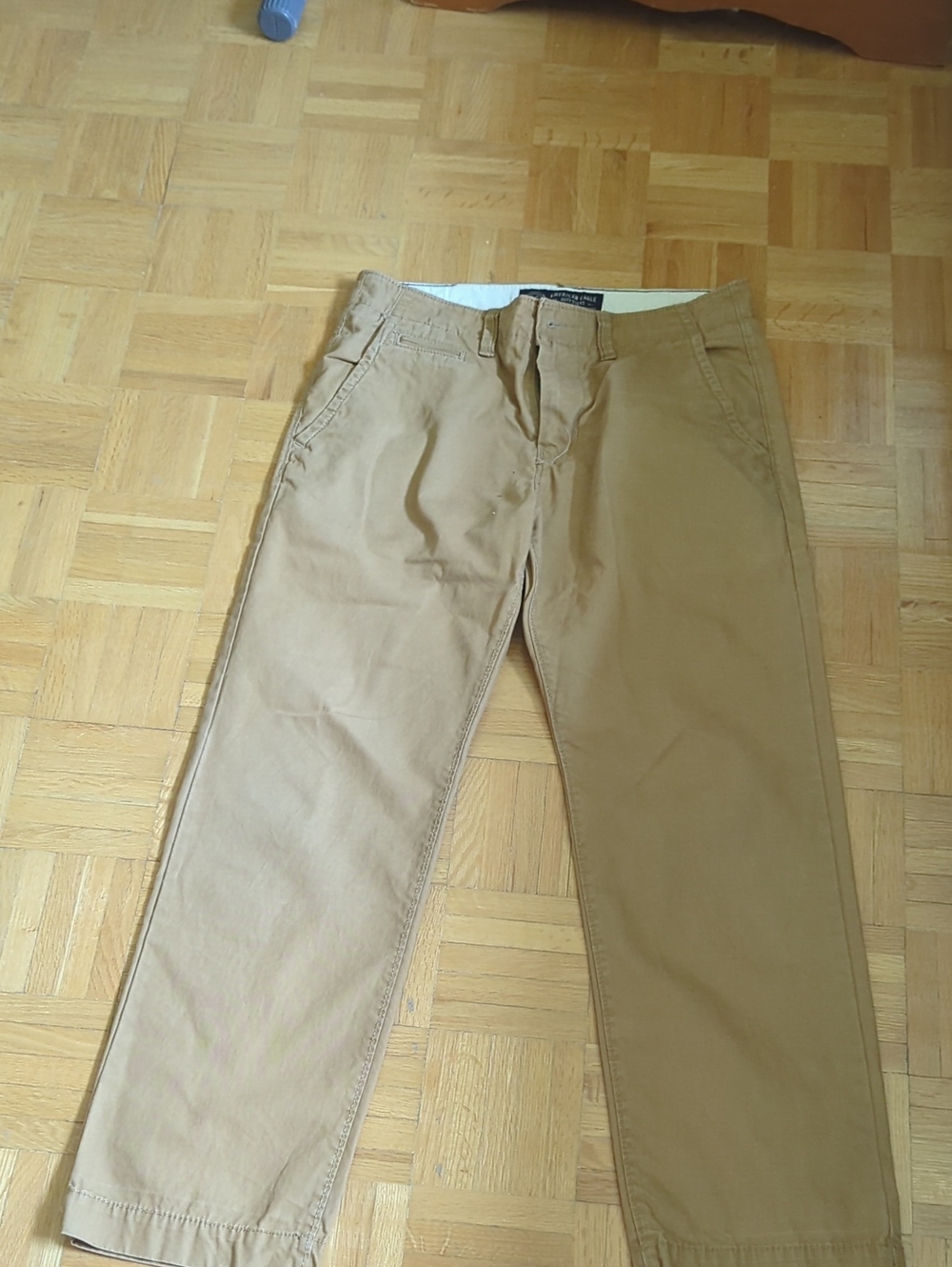 American Eagle Men's Casual Chino Pants in Khaki